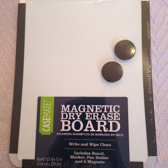 Casemate Magnetic Dry Erase Board, 8.5 x 11" - Picture 1 of 2